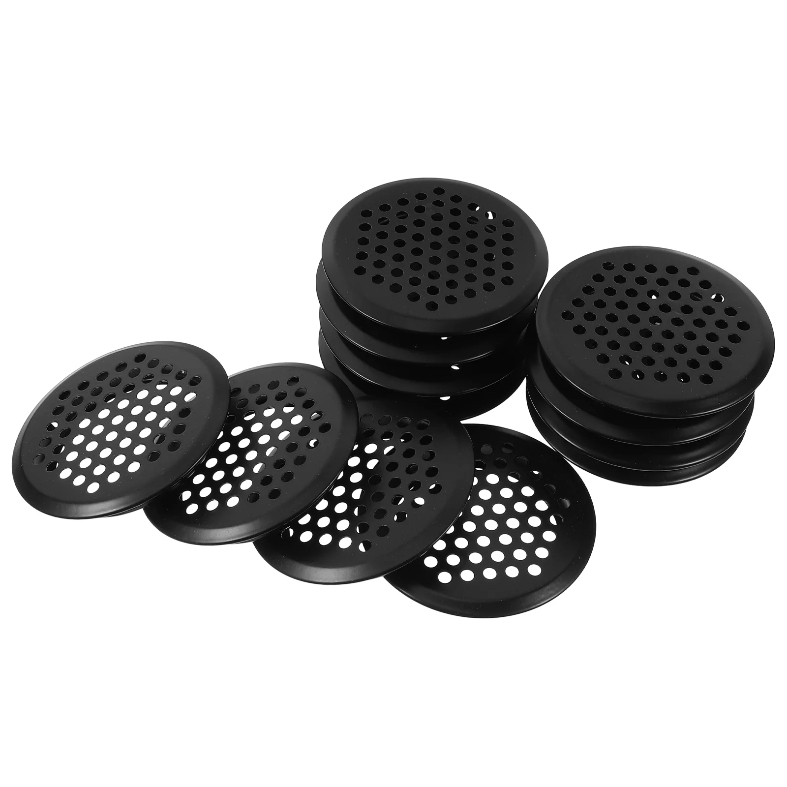 Couvercle de Ventilation Rond pour Armoire à Chaussures et Meubles, 12 Pièces