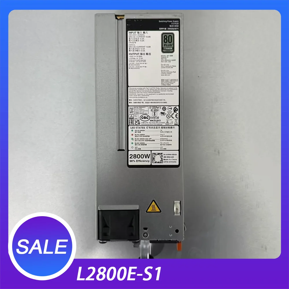 The 16th Generation Server 2800W Power Supply L2800E-S1 01PDR6 0NCMPF