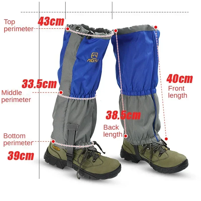 غطاء قدم مقاوم للماء مقاوم للرمل ، مدفئات الساق لتسلق الجبال ، الثلج ، المشي لمسافات طويلة ، الصحراء ، حذاء الثلج ، الرجال والنساء #2