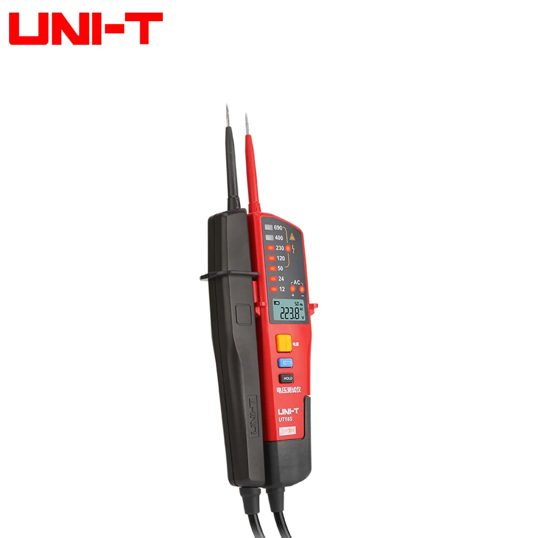 UNI-T UT18S Voltage Tester, Millivolt Voltmeter, Frequency Measurement, Voltage and Continuity Testing