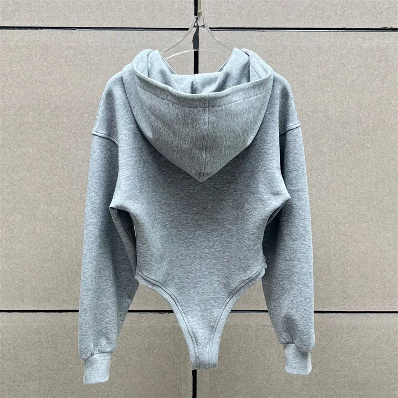 ارتداءها المرأة الجديدة ثلاثية الأبعاد الأزهار الديكور مقنعين بأكمام طويلة لخريف 2025 مزيج القطن المرأة بذلة هوديي بلوزات #2