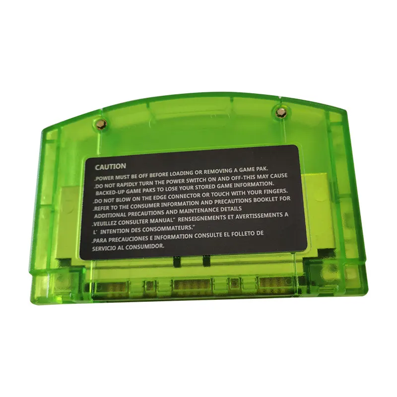 Dragon Cart N64 Video Gamess Game Cartridge - 64 Bit USA Version Videospiel Cartridge transparente Green Shell Englisch Sprache