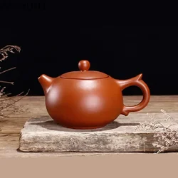 Chinese Yixing Purple Clay Tea Pot Hand Made Pot Dahongpao Mud Tea Set Xishi Teapot Custom Gifts Authentic 120ml