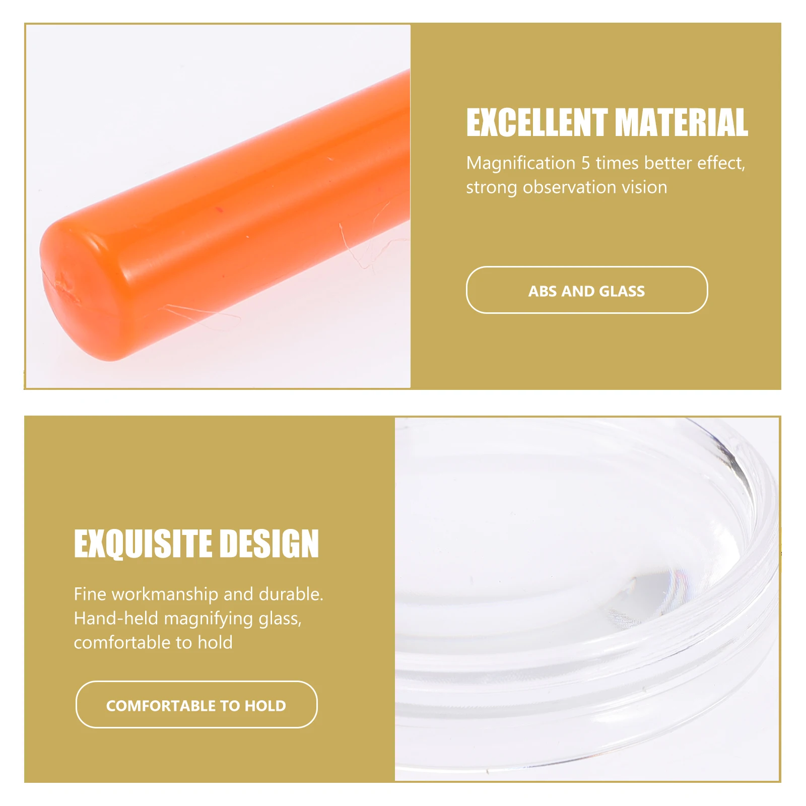 

30pcs Children's Magnifying Glass Handheld Lightweight Grip for Kids Nature Exploration Observation Plants Insects for Low