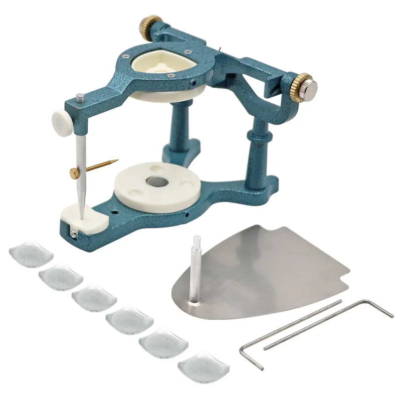 1pc Adjustable Dental Articulator for Mounting Pre-cast Dental Models Denture Magnetic Articulator Dental Laboratory Equipment