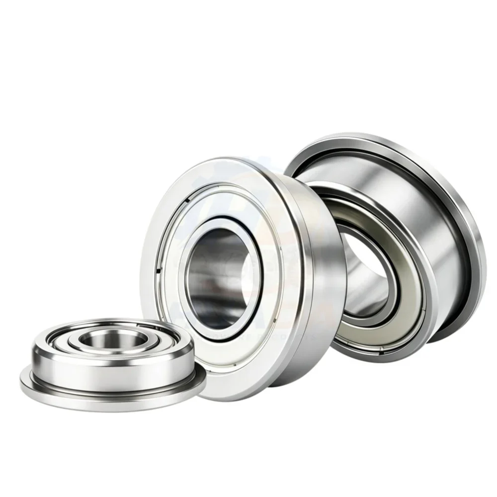 5pcs/10pcs/20pcs miniature flanged ball bearings with inner of 1.5/2/3/4/5/6/7/8/9/10/12/15, outer diameters of 4/6/7/9~35mm
