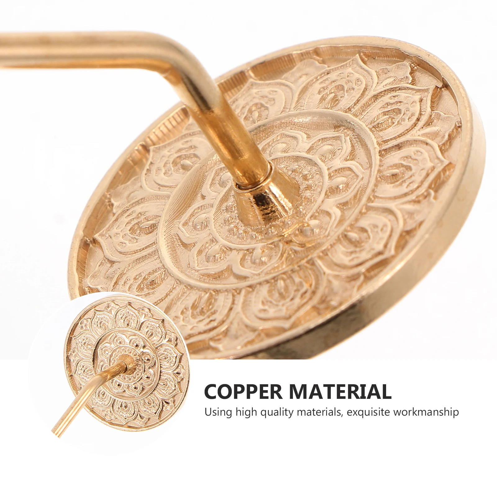 

Incense Ash Presser Copper Burner Accessory Long Handle Practical Tool Easy Use Living Room Bedroom Office Yoga Room