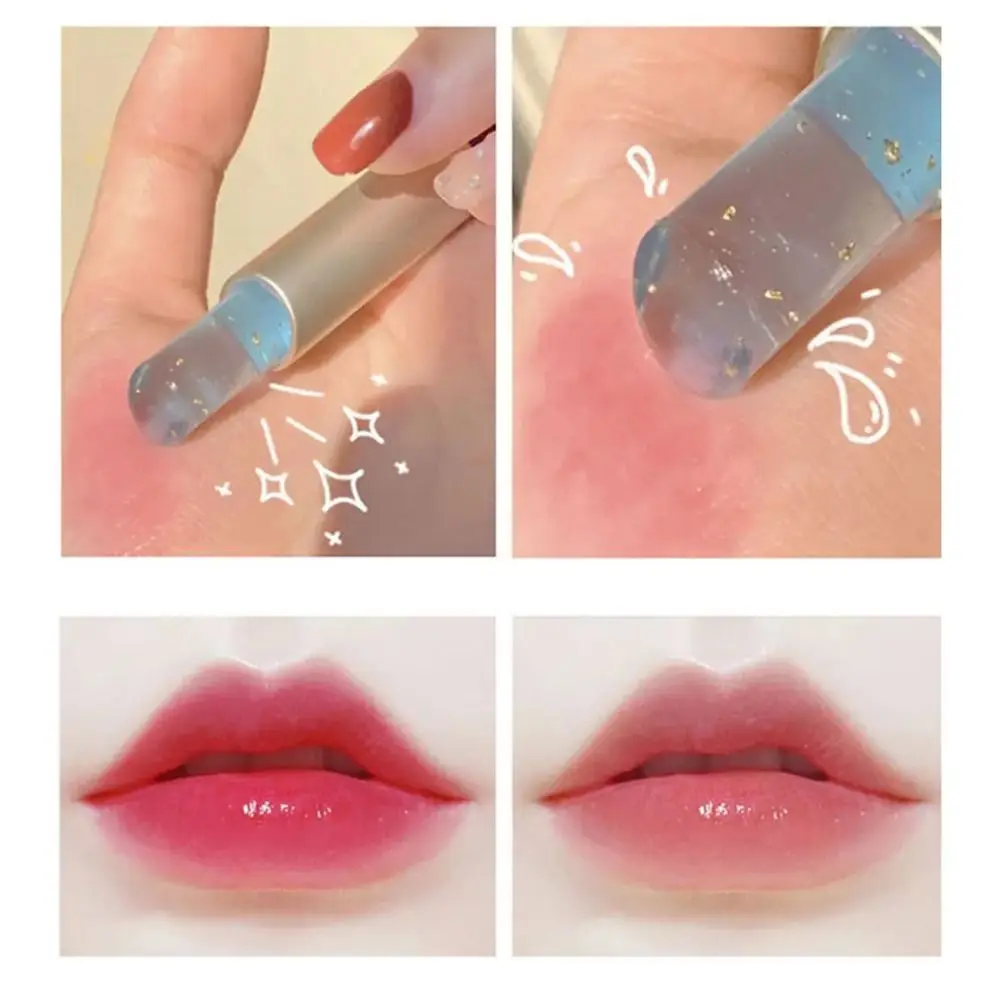 Make-up-Zubehör, transparent, warm, wechselnder Lippenstift, feuchtigkeitsspendende Farbe, Lippenöl, Make-up-Gelee, farbwechselnder Lippenbalsam