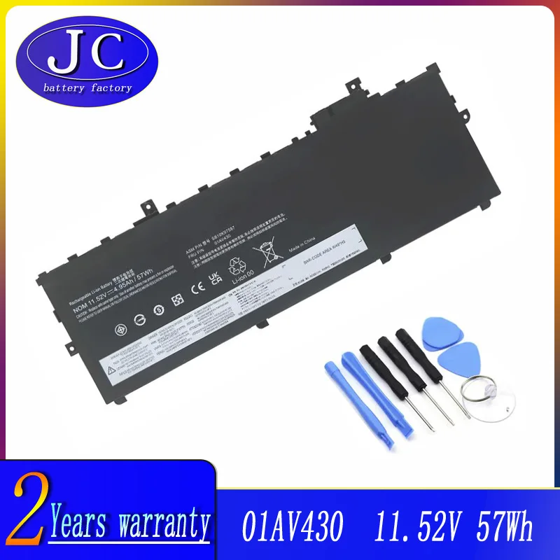 

JCLJF New 01AV494 01AV430 Battery FOR Lenovo Thinkpad X1 Carbon 5th 2017 6th 2018 Series 01AV429 SB10K97586 01AV431 SB10K97587