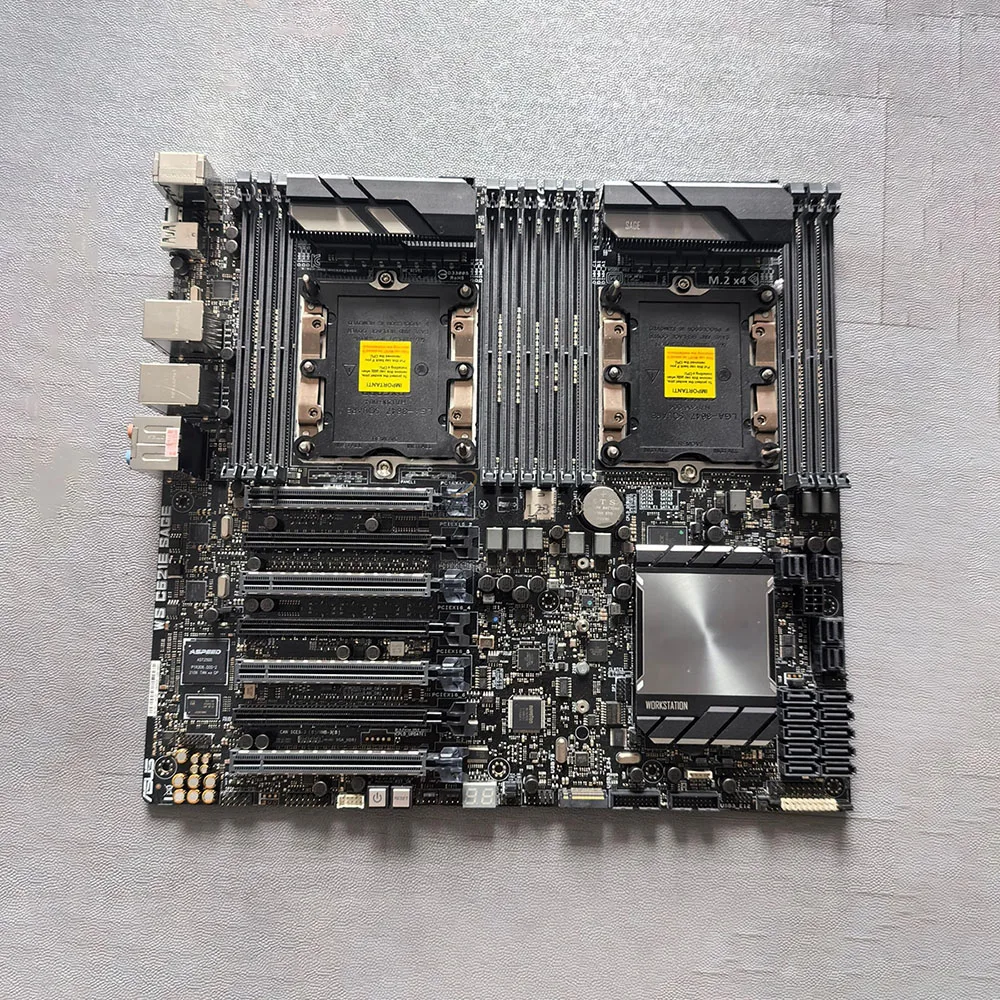 For Asus WS C621E SAGE workstation motherboard dual 3647 quad SLI Gigabit network card