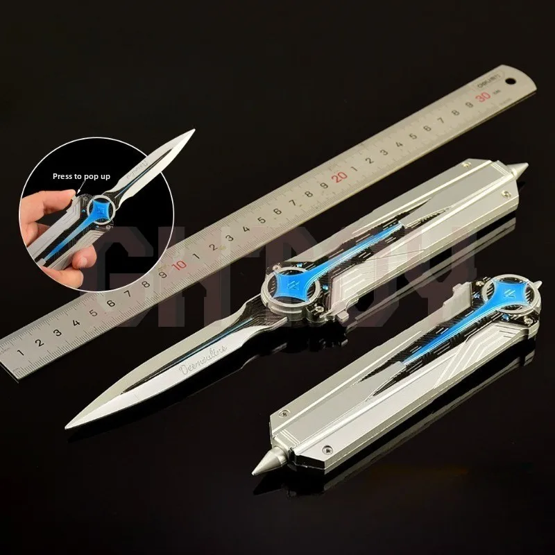 Modelos periféricos de juego Delta Force de 28cm/11 pulgadas, adornos artesanales de Metal, versión emergente de North Star, colecciones de exhibición de escritorio para niños