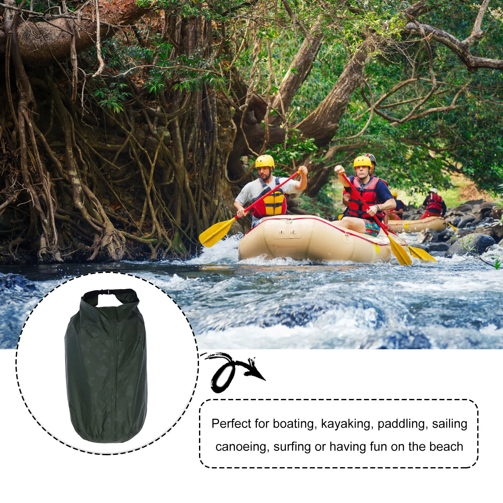 70L حقيبة سباحة مقاومة للماء حقيبة قابلة للطي للوجبات الخفيفة محفظة مفاتيح نظارات الهواتف المحمولة كاميرات الشاطئ التخييم تجمع