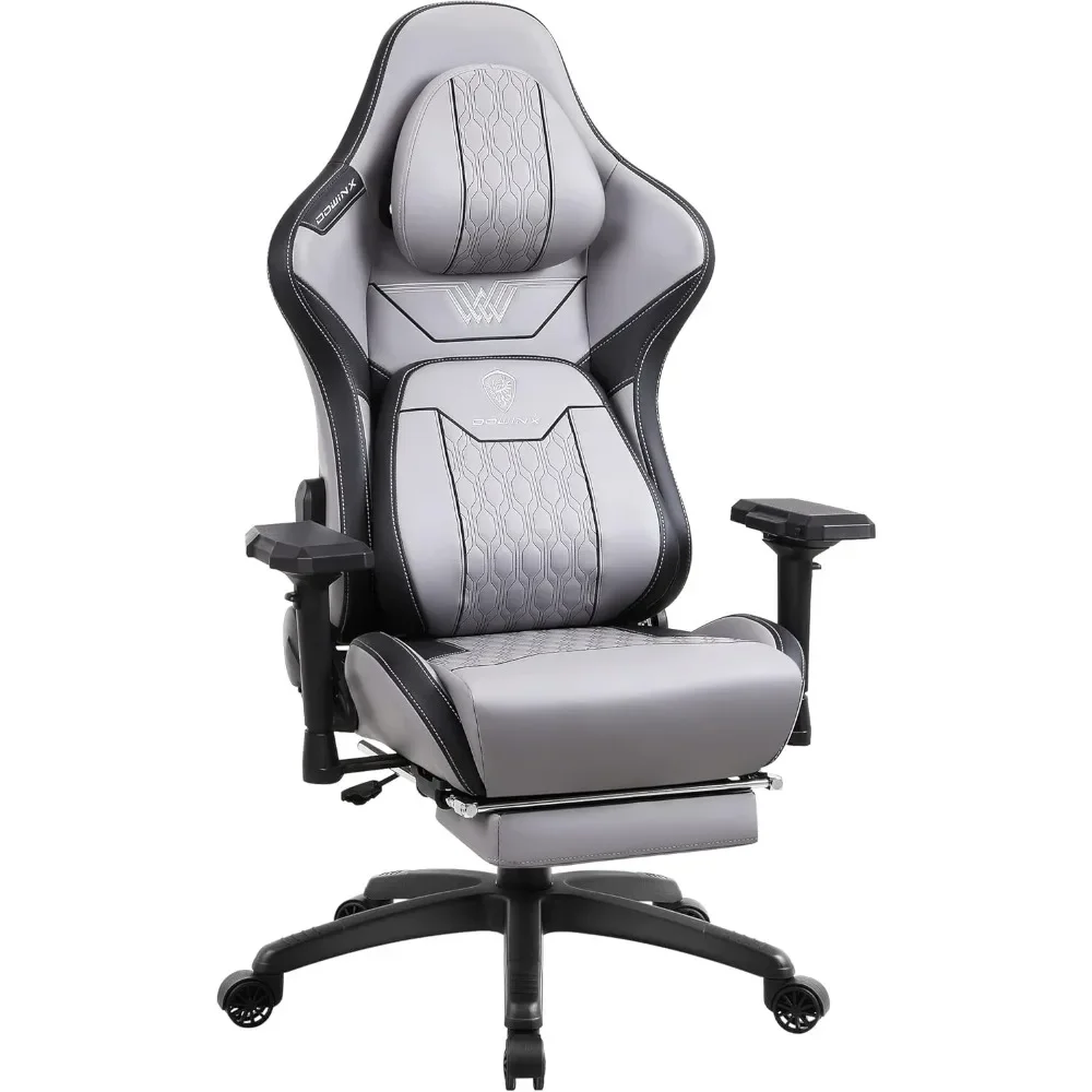 Tall Gaming Chair with Footrest, High Back Ergonomic Office Chair with  Lumbar Support Headrest and Comfortable