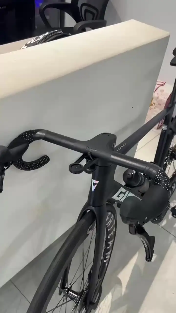Rpantahi一体型カーボンファイバーハンドルバー OD1規格 Rpantahi 超軽量ロード自転車カーボンファイバーハンドルバー一体型