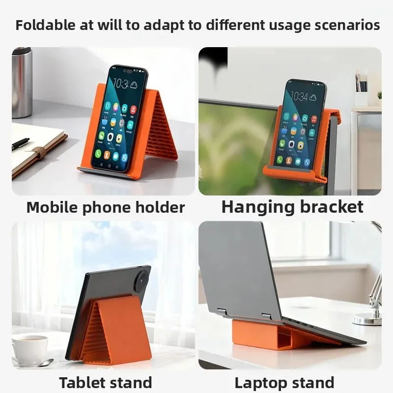 Flexible Silicone Phone Holder Stand Bendable Multi-Angle Desktop Mount for iPhone Tablet Portable Foldable Home Office