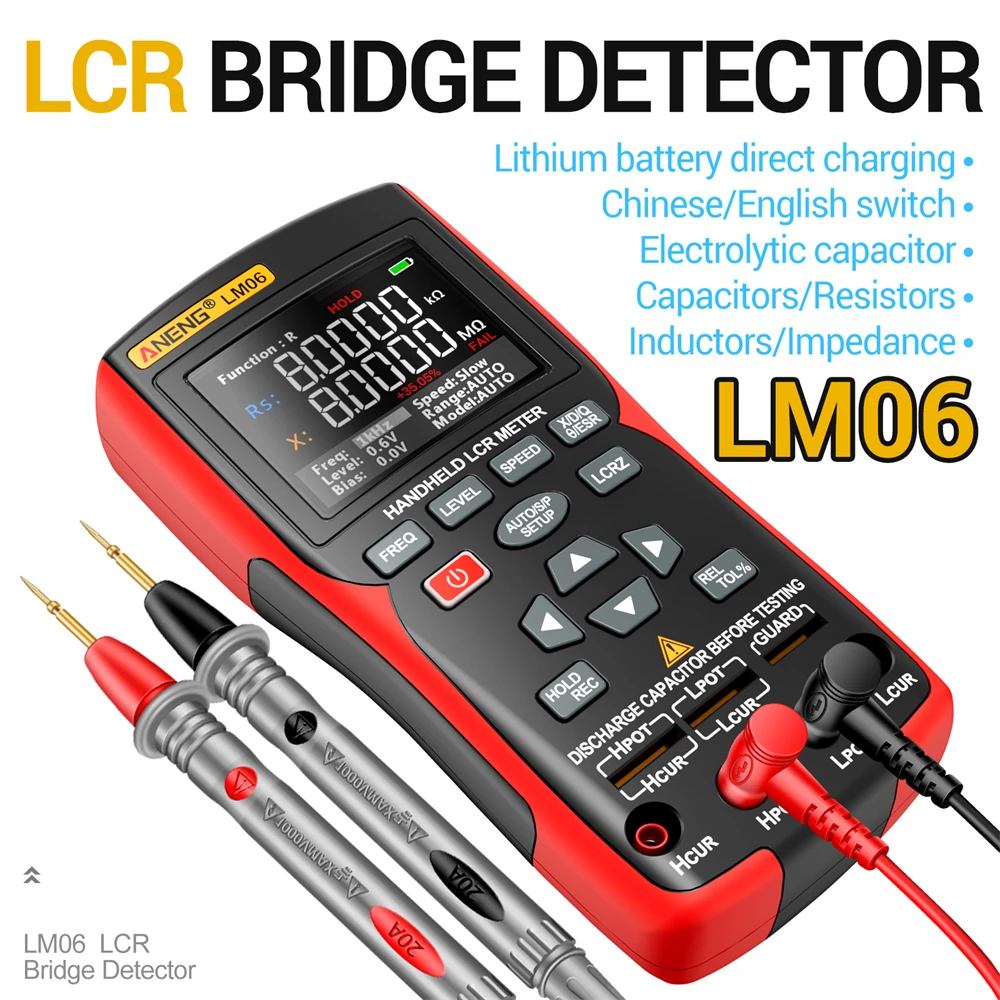 

ANENG LM06 laser rangefinder infrared measuring instrument electronic ruler measuring room instrument distance area volume tool