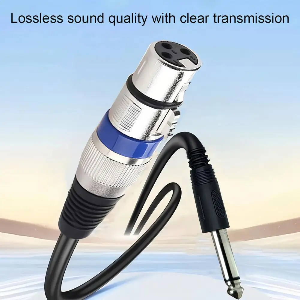 High Performance Audio Cable 2m Audio Cable 2m 6.35mm to Xlr Audio Cable Adapter Cord Guitar Microphone Connector 3-pin Female