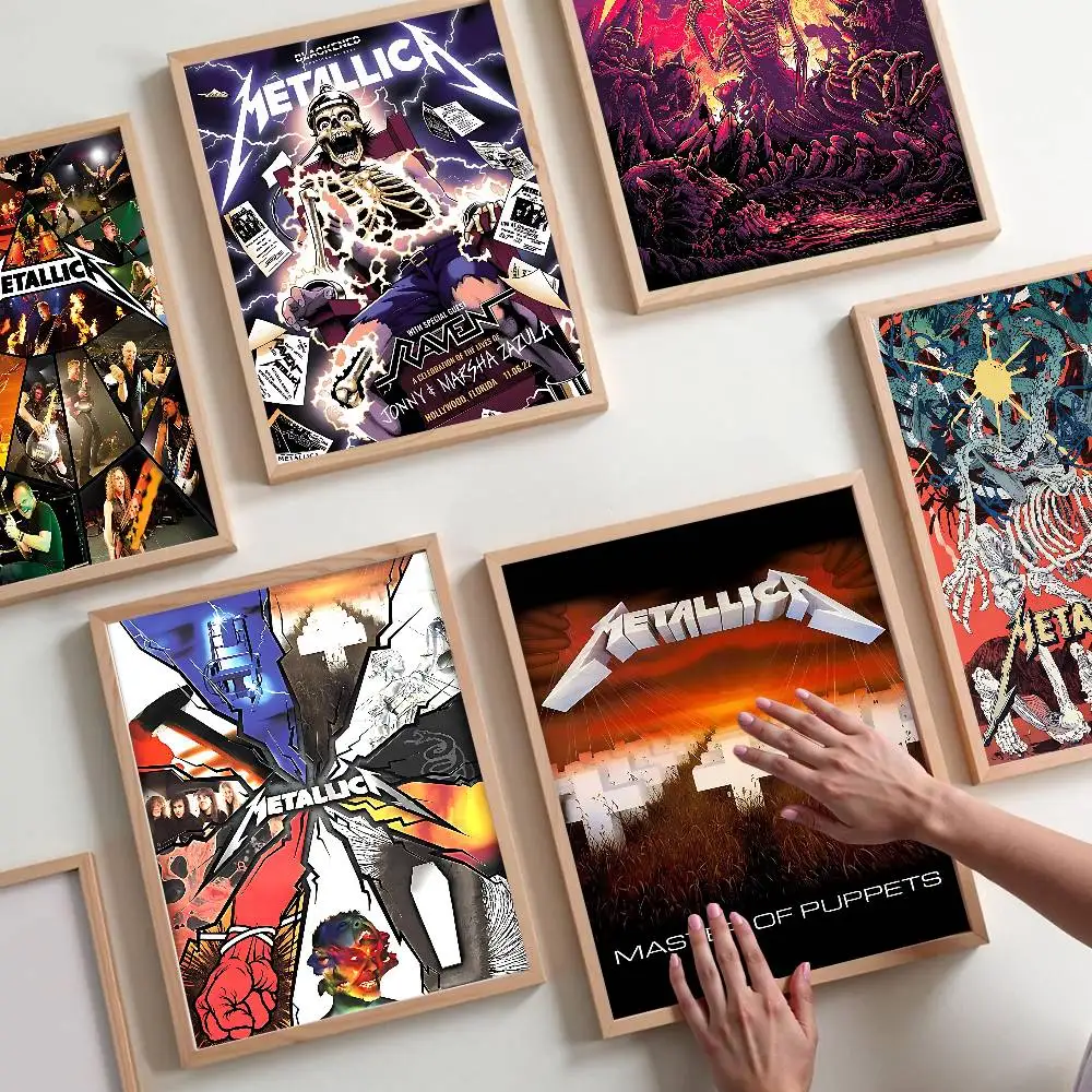 Band M-METALLICA Classic Movie Posters HD Quality Poster Wall Art Painting Study Nordic Home Decor