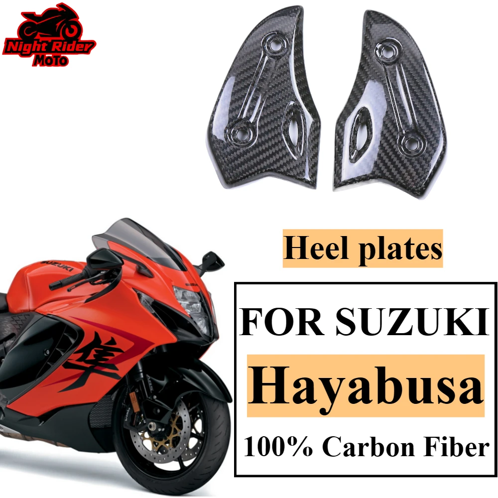 

100% pure 3K Carbon Fiber Fairing Heel plates fender Motorcycle Modification Accessory, For SUZUKI Hayabusa 2022 2023 2024+
