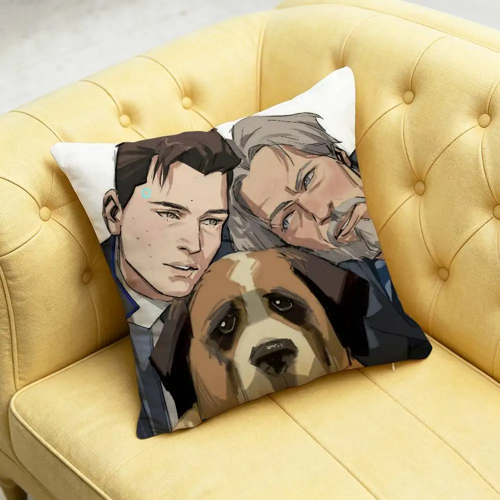 40cm 45cm 30cm 50cm Sofa Custom Square Pillowcase Cushion Cover For Detroit Become Human Throw Pillow Case