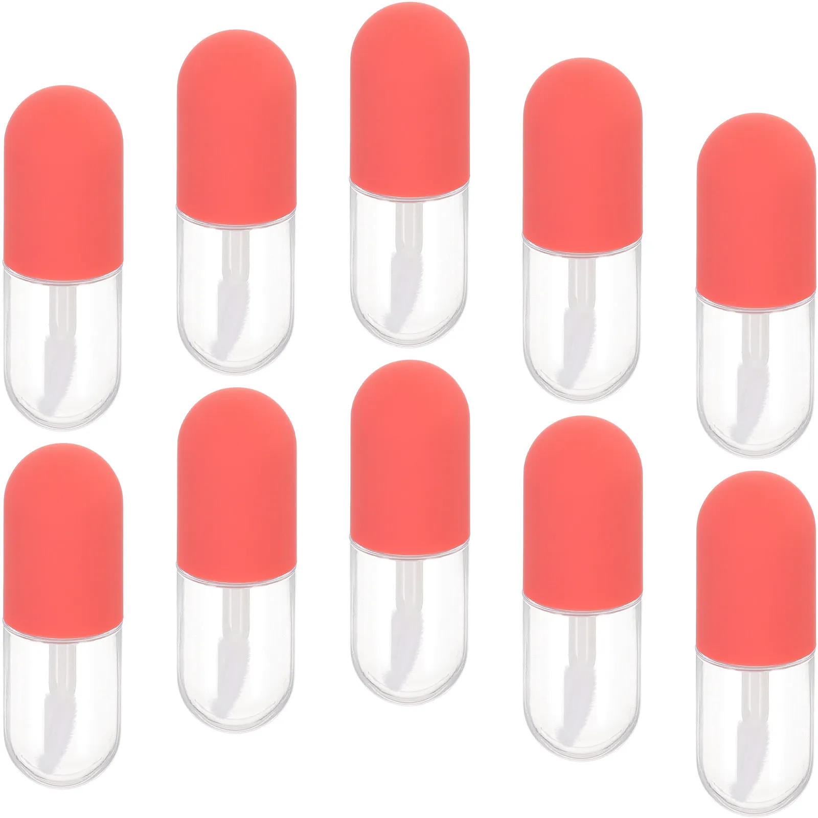 10 Stück leere Lipgloss-Tuben, 4,5 ml, nachfüllbarer Behälter, tragbare, auslaufsichere Lippenbalsam-Flasche, Reise-Make-up-Tasche, unverzichtbar