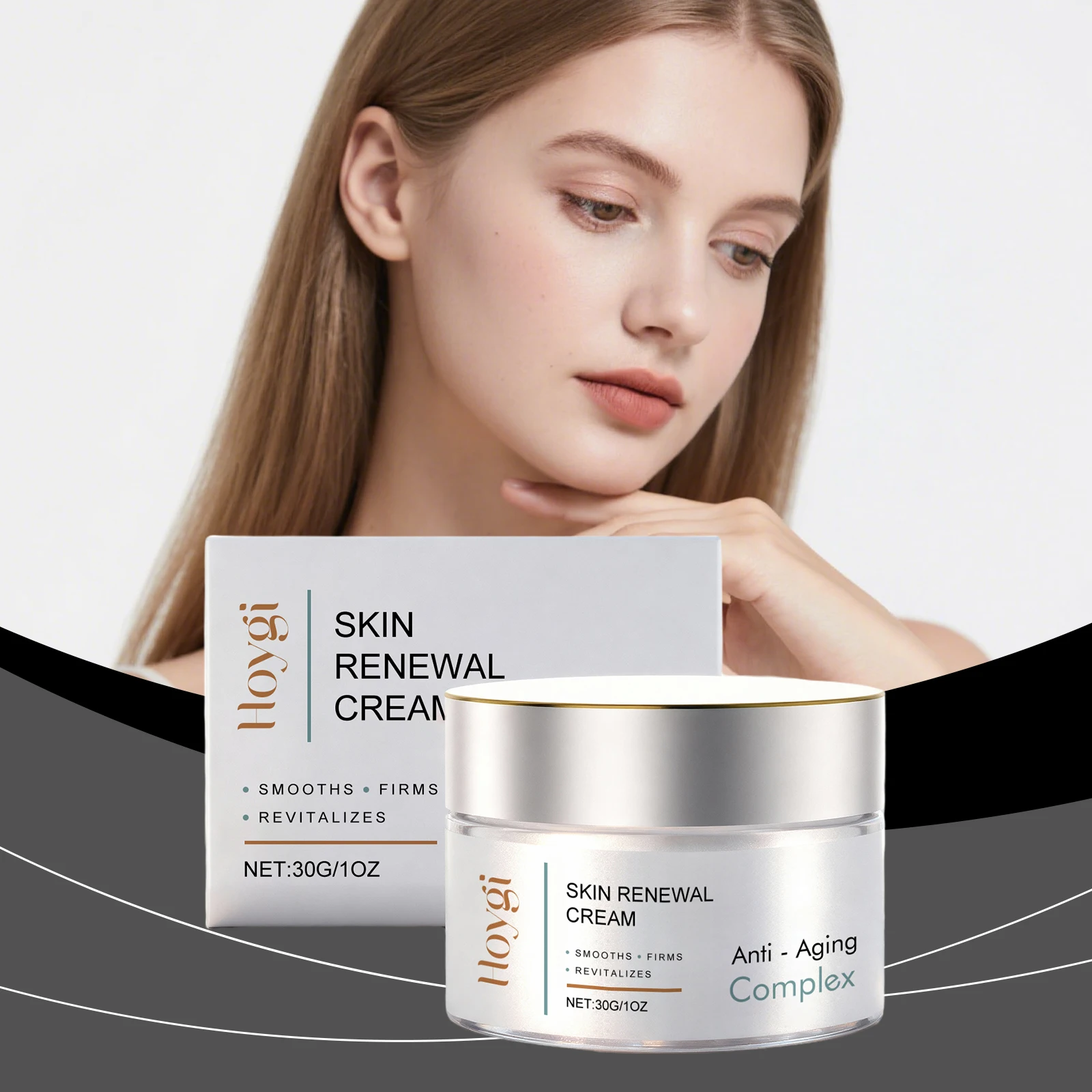

Hydrating Facial Skin Cream - Lightweight Texture Moisturizes, Leaves Skin Smooth Radiant, Nourishes Face & Neck Vitality