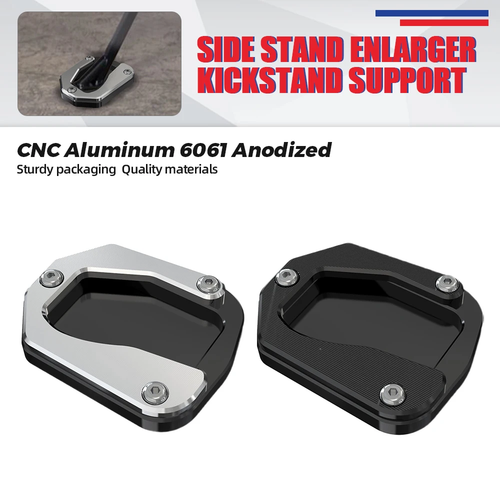 

Motorcycle Accessories Kickstand Foot Side Stand Fame Enlarge Extension Pad Shelf FOR SUZUKI DR650S DR650SE DR650SEM DR650