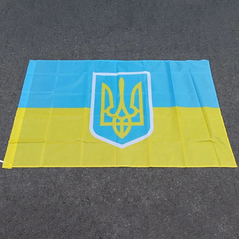 90*150cm Ukrainian presidential flag The Ukraine banner Home Decoration 100% polyester