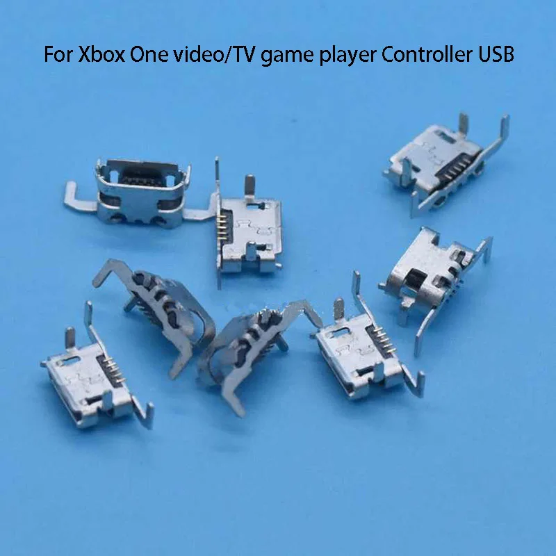 2PCS Micro USB Jack Power Charging Port Socket Charge Connector Dock For Xbox One Controller 5pin USB For video/TV game player