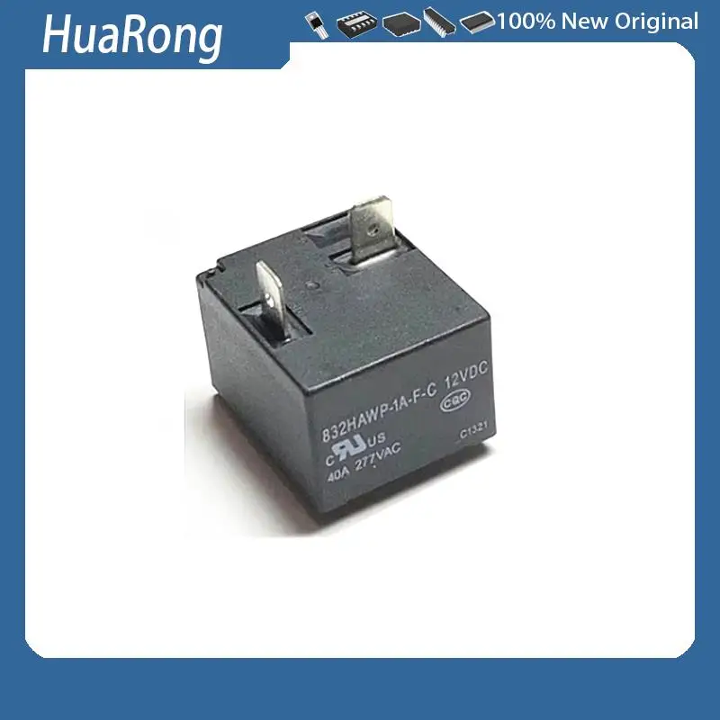 2Pcs/Lot   832HAWP-1A-F-C 12VDC   40A   4PIN