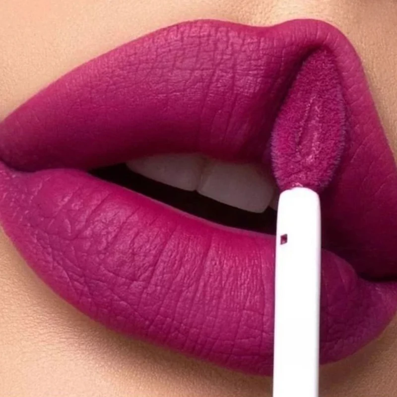 Matte Velvet Liquid Lipstick Waterproof Long Lasting Non-stick Cup Nude Red Brown Lip Gloss Lint Tube Make Up Cosmetic Lipsticks