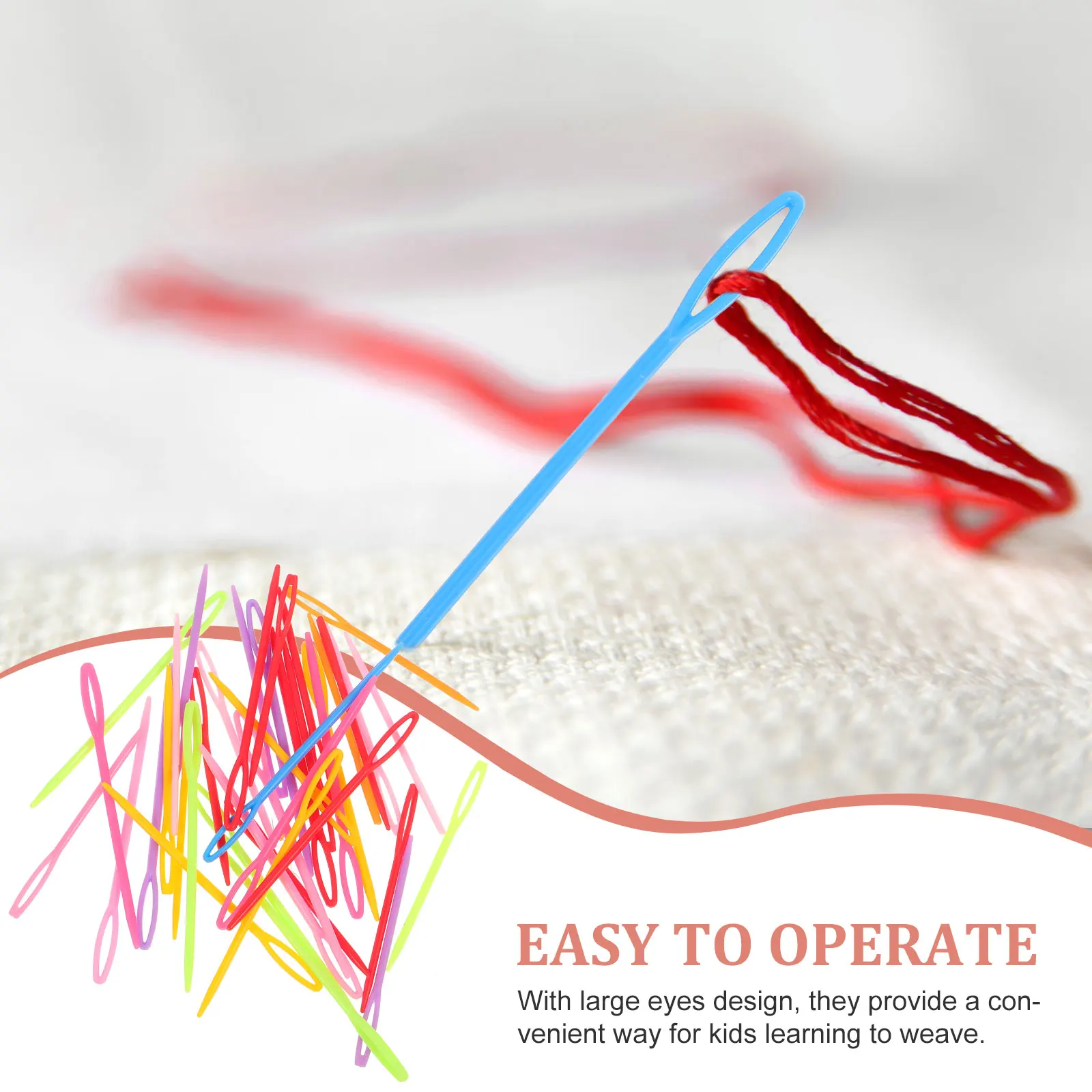 

40 Pcs Knitting Eye Tool Sewing Needle Crochet Yarn Large Needles Sweater Tapestry