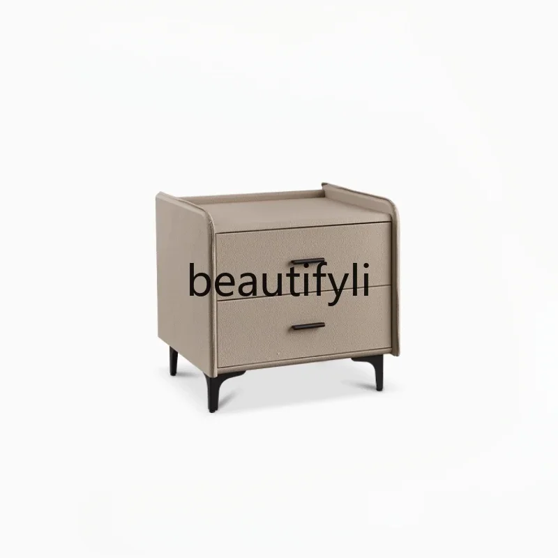 

Modern simple solid wood small cabinet, bedroom household bedside cabinet, bedside storage cabinet H