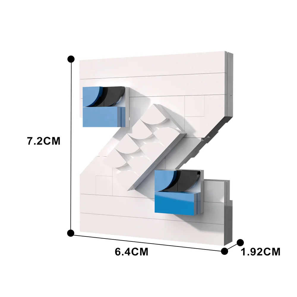 ชุดตัวอักษรภาษาอังกฤษ Moc 26สไตล์บล็อกตัวต่อตัวอักษร (A-Z) ตำนานการเรียนรู้อิฐเพื่อการศึกษาของเล่นสำหรับของขวัญวันเกิดสำหรับเด็ก