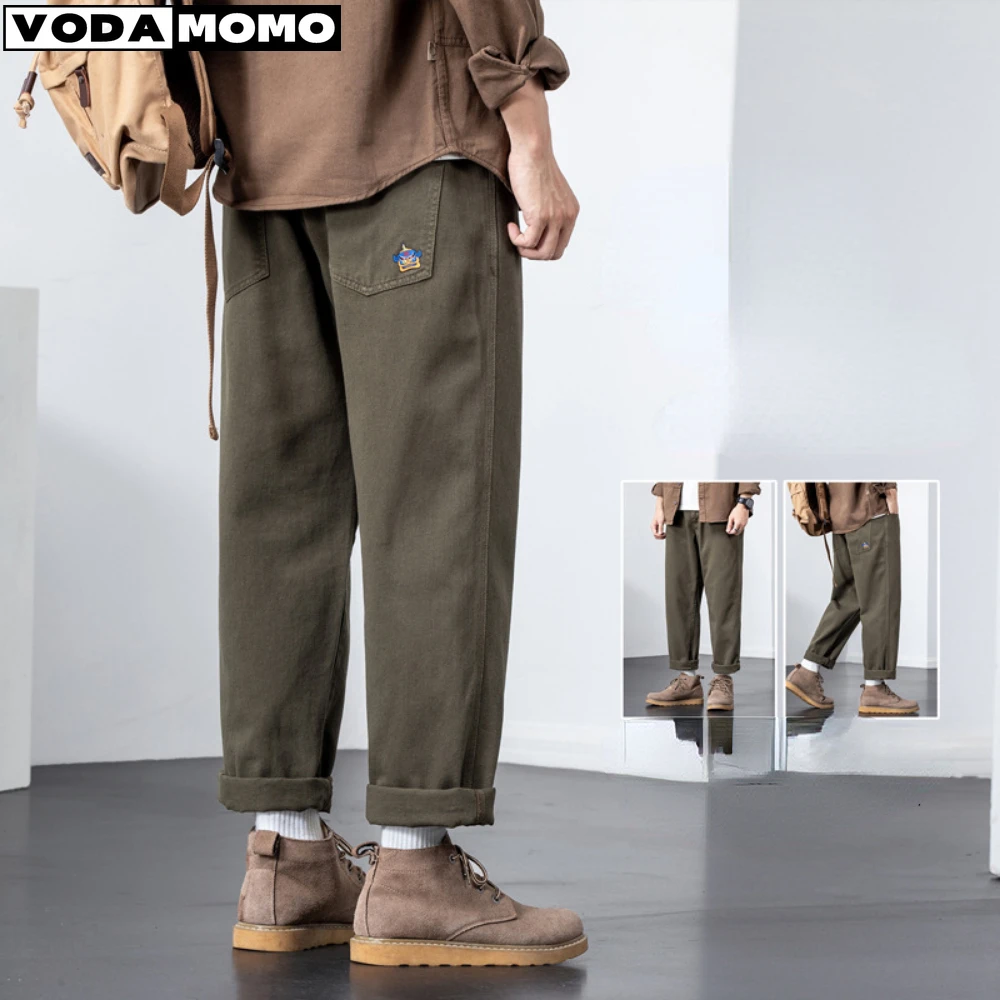 

Pants 2025 New Fashion High Quality Korean Style Men Pants Casual Classic Style Fashion Denim Trousers Jeans