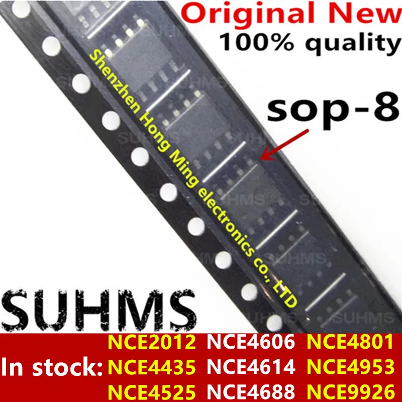 (10piece)100% New NCE2012 NCE4435 NCE4525 NCE4606 NCE4614 NCE4688 NCE4801 NCE4953 NCE9926 sop-8 Chipset