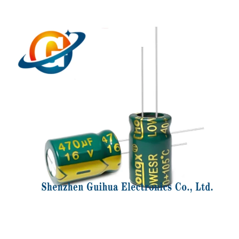 20pcs 16v470uf high-frequency, low resistance, long-life electrolytic capacitor volume 6x12 8x12mm