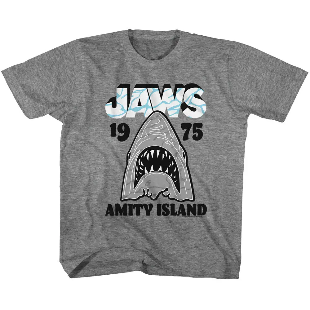 

Jaws 1975 Amity Island Youth T Shirt 2T-YXL Classic Movie