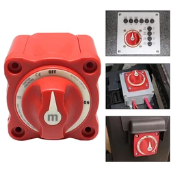 12V-48V 100A-300A Car Auto RV Marine Boat Single Circuit Selector Isolator Disconnect Rotary 6006 M Series Battery Switch Cut