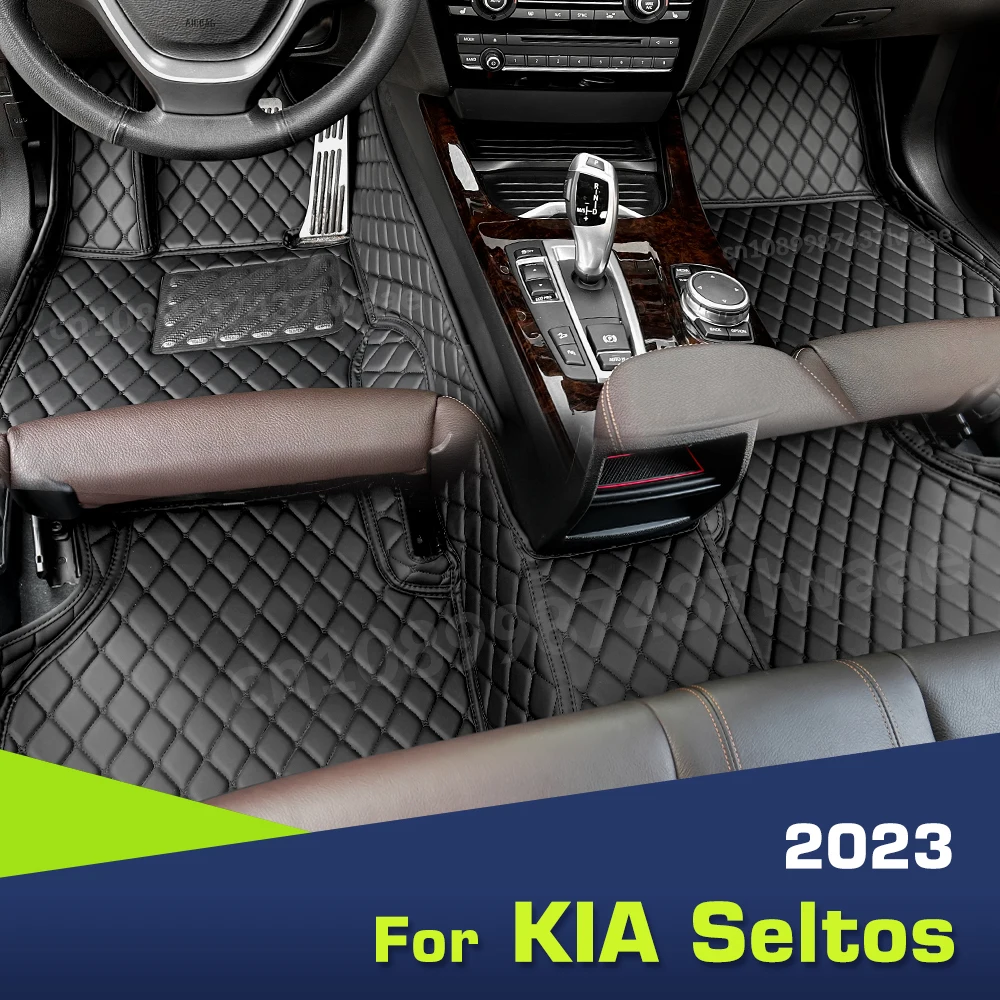 

Пользовательские автомобильные коврики для KIA Seltos 2023 автомобильный коврик, крышка, аксессуары для интерьера, защитные детали