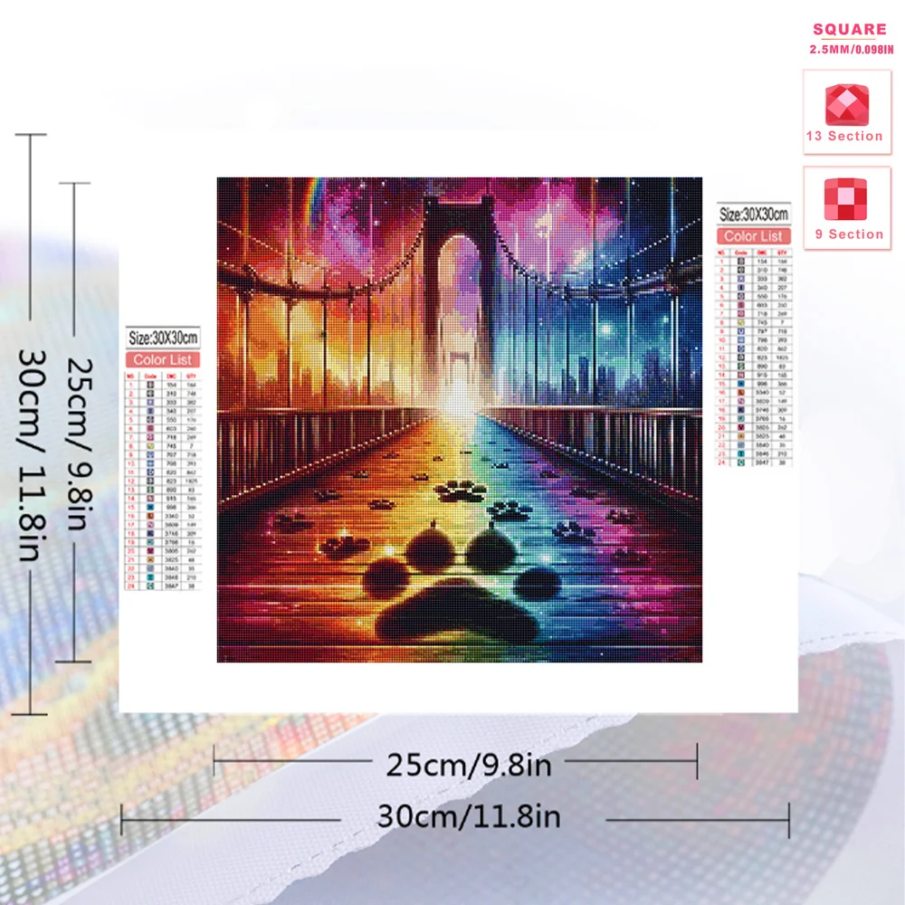 Huacan Diamond Painting Bridge – Photo Mosaic Print recenzja i cena