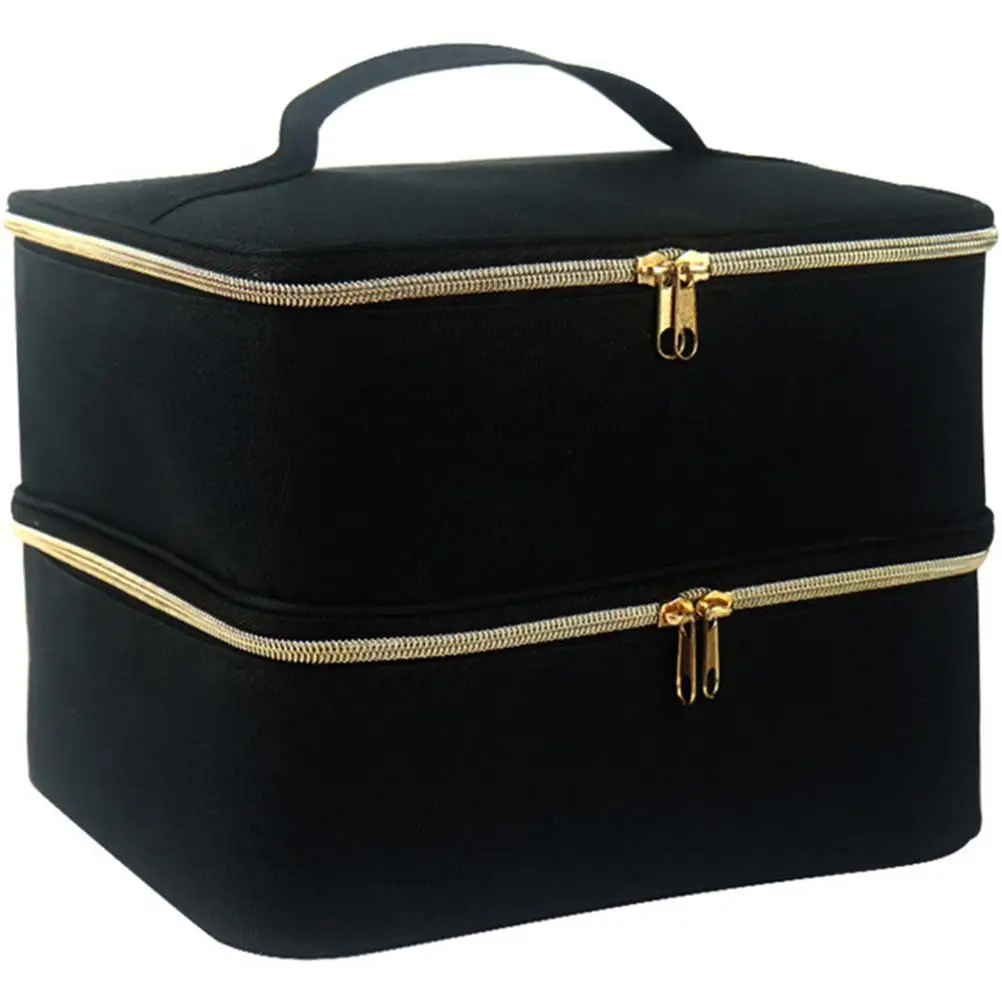 

Large Capacity Makeup Bag Lightweight Travel Toiletry Storage Pouch Cosmetics ganizer Sewing Kit Box Women Nail Art Holder