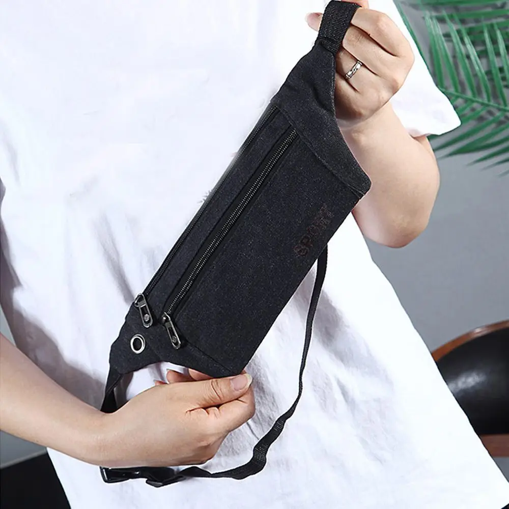 New Fashion Women/Men Waist Packs Multi-Pockets Fanny Pack Pouch Hip Purse Satchel Canvas Belt Bags Casual Wallet