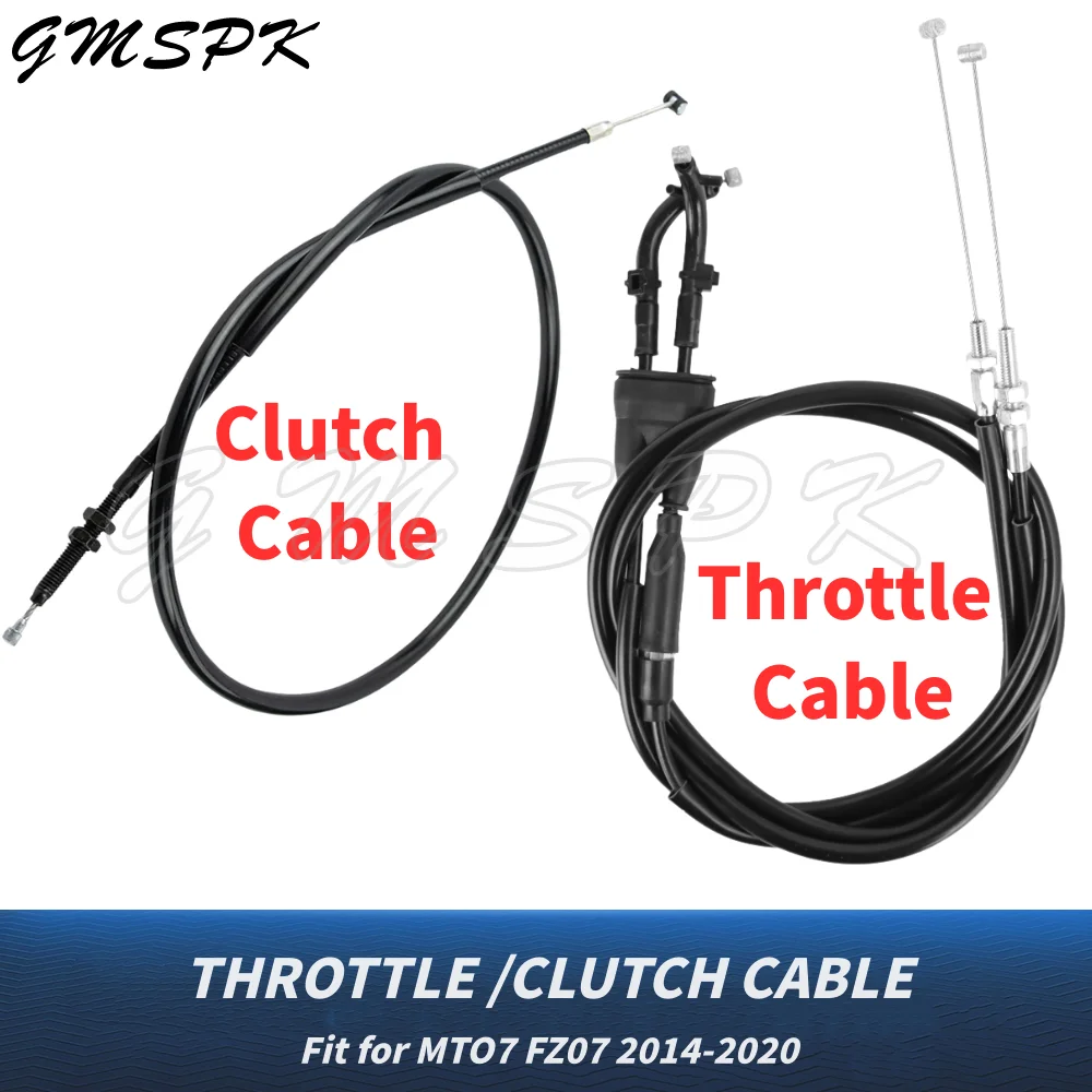 Fit For MT/FZ07 MT-07 FZ-07 MT 07 FZ 07 MT07 FZ07 2014 - 2020 2015 2016 2017 2018 2019 Motorcycle Clutch Cable & Throttle Cable