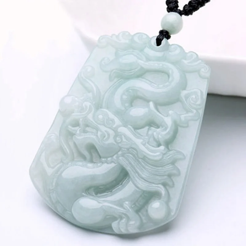 Myanmar Jade Dragon Pendant Men's and Women's Jade Dragon Brand Zodiac Dragon Necklace Jade Brand