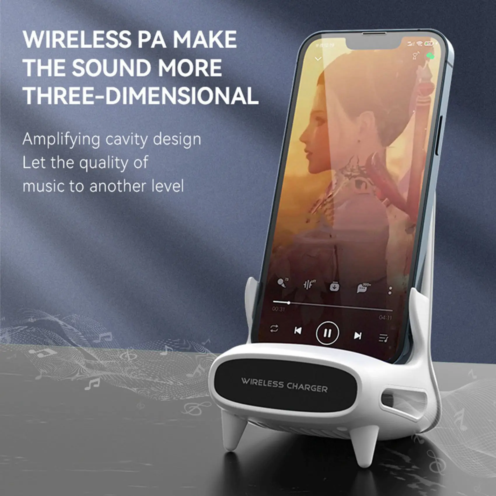 3X Mini Chair Wireless With Phone Stand Mobile Phone Bracket Creative Horizontal 15W Wireless Fast