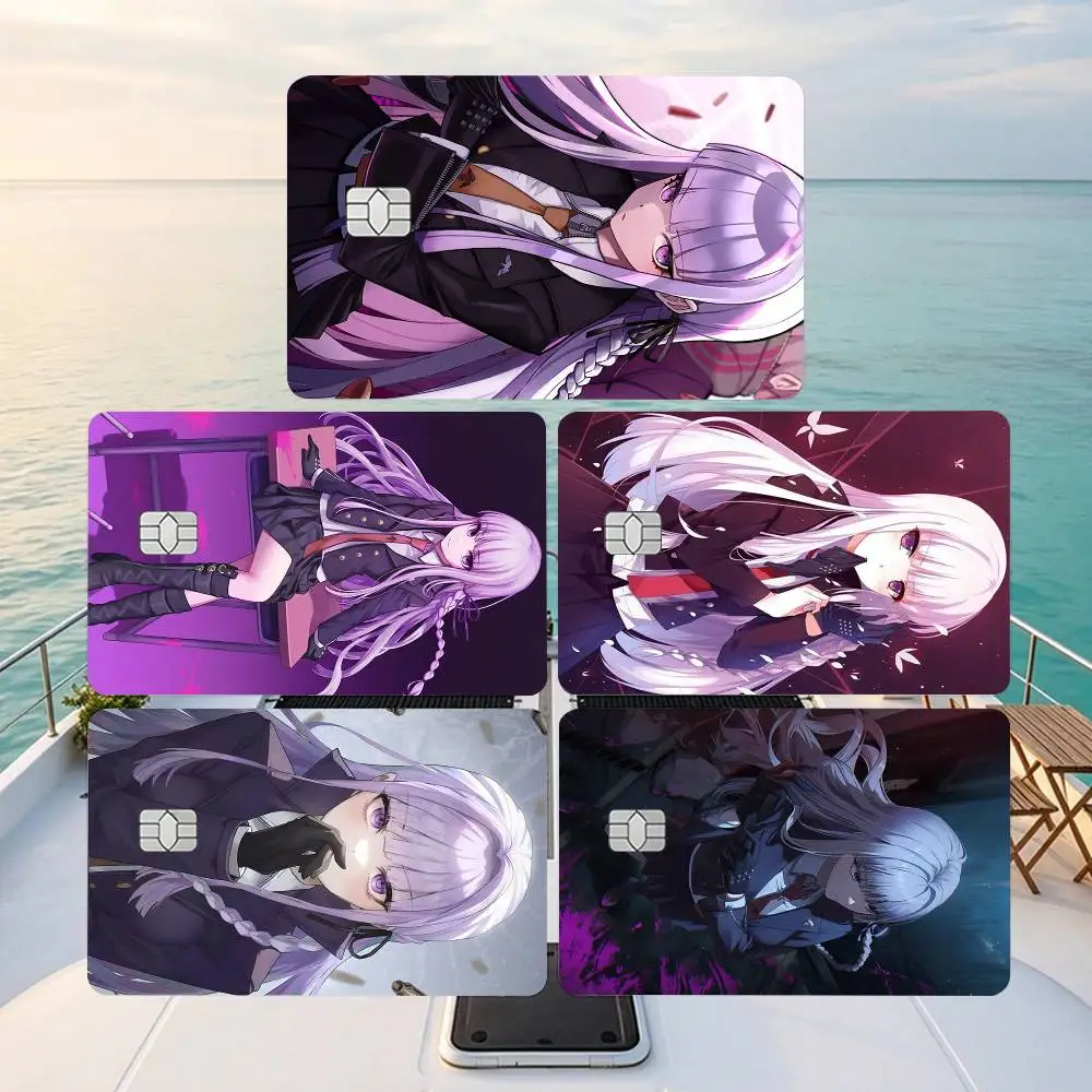 Kyoko Kirigiri D-Danganronpa Anime  Credit Card HD Stickers Game Card Decal Small Chip Waterproof Sticker Gift