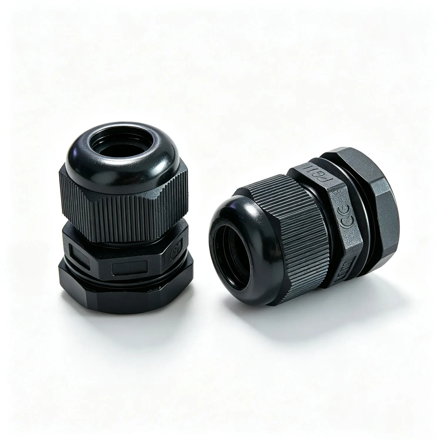 2Pcs Waterproof Cable Gland PG11 Nylon Plastic Connector Sleeve Joints IP68 for 6.5-10mm Wire Glands Wire Grommet