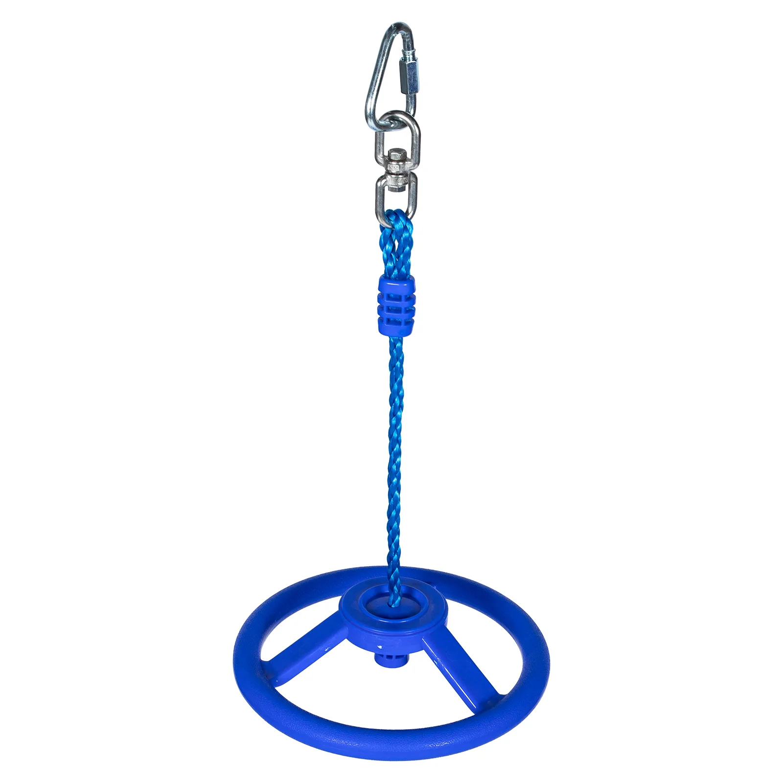 Toy Ninja Wheel Heavy Duty Kids Swing Monkey Children Indoor Ring Fitness Handle Gym Blue Baby