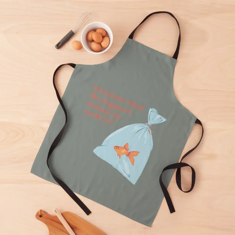 

Be A Goldfish Apron Kitchen Kawaii Accessories chef for man Apron